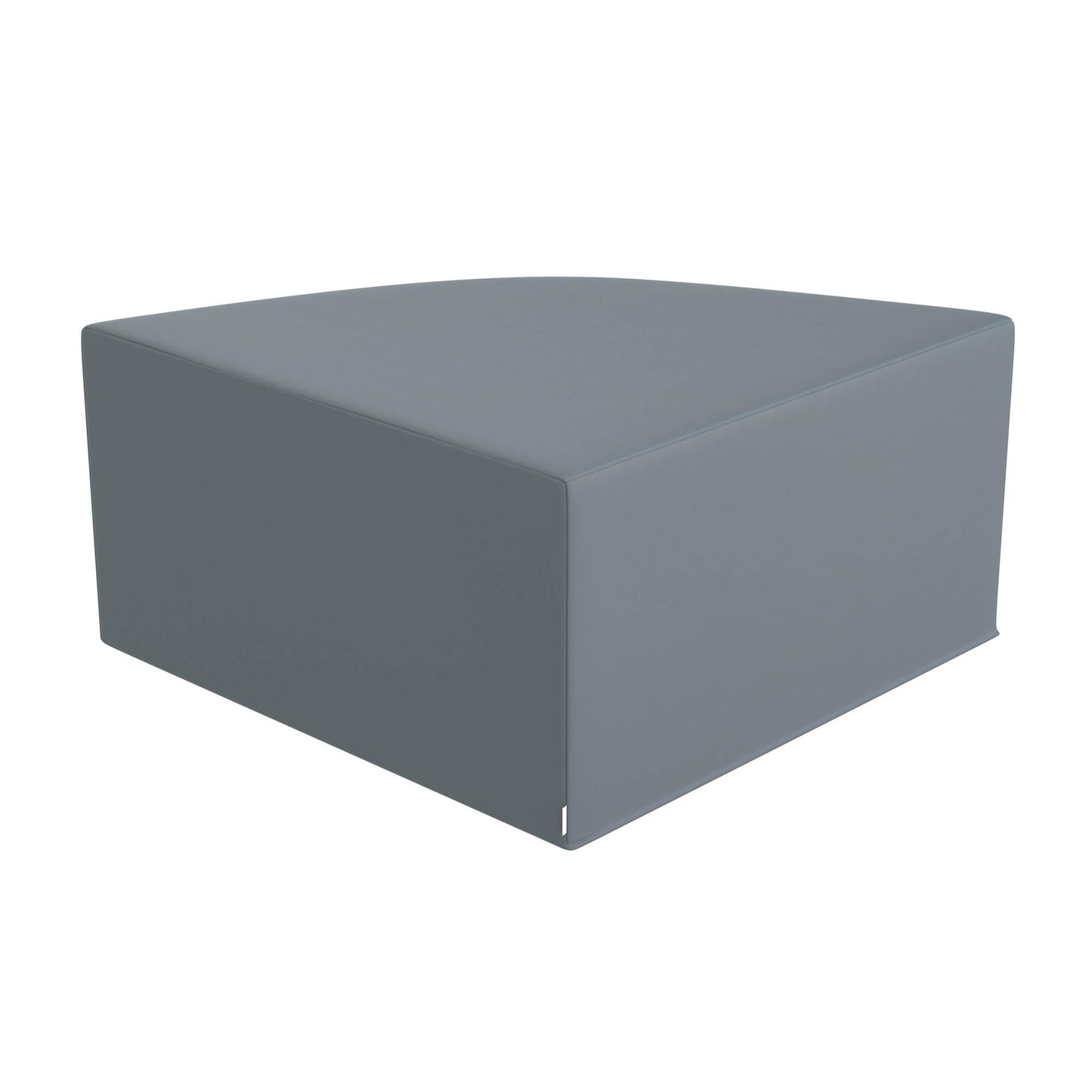 Children's Factory Large Corner Ottoman, Mix-and-Match Kids Chairs, Sofas, Corner Ottomans and Cubes, Foam-Filled and Water-Resistant, Flexible Seating for Classroom Elementary, Fog Blue