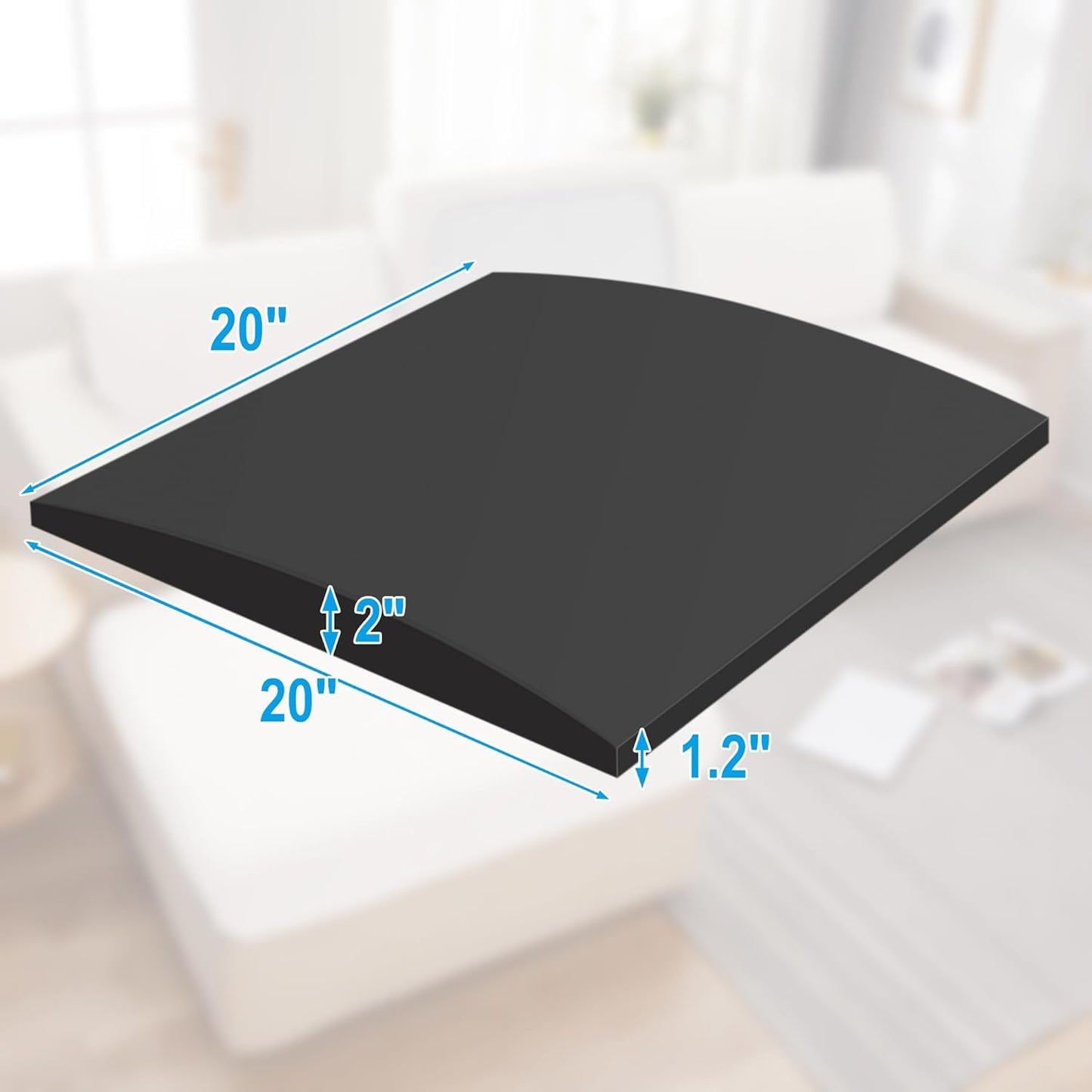 2 Pcs Furniture Seat Support 20" x 20" High-Density Foam Couch Sofa Cushion Support Cushion Sag Repair Replacement for Sofa Couch Loveseat Chair Sagging Sea