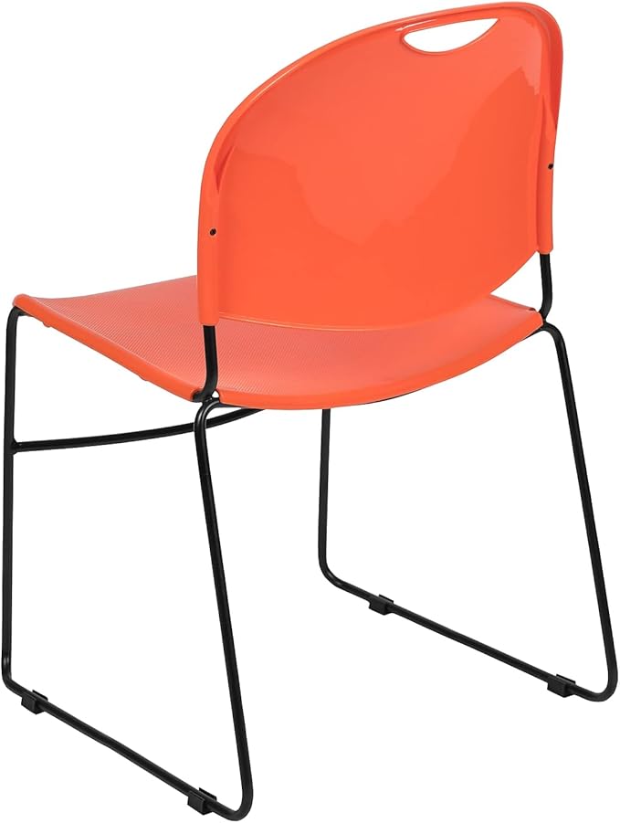 Flash Furniture HERCULES Series 5 Pack 880 lb. Capacity Orange Ultra-Compact