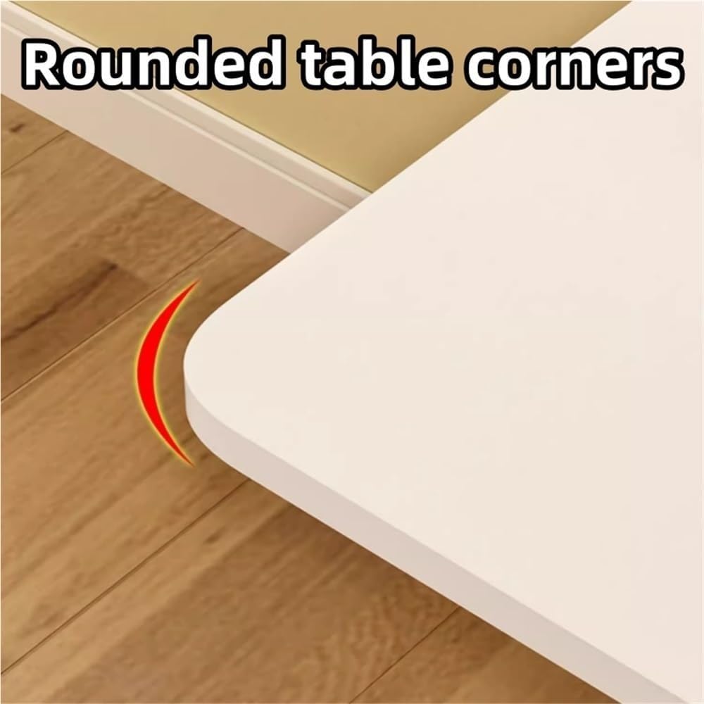 LWJQRSP Wall Mounted Folding Table, Collapsible Floating Desk for Small Spaces, Versatile Workbench for Home, Office, Kitchen, Dining - Raw Wood, 40x24cm