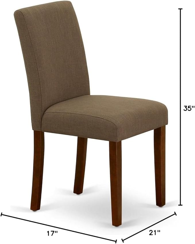 East West Furniture ABP3T18 Abbott Parson Dining Chairs