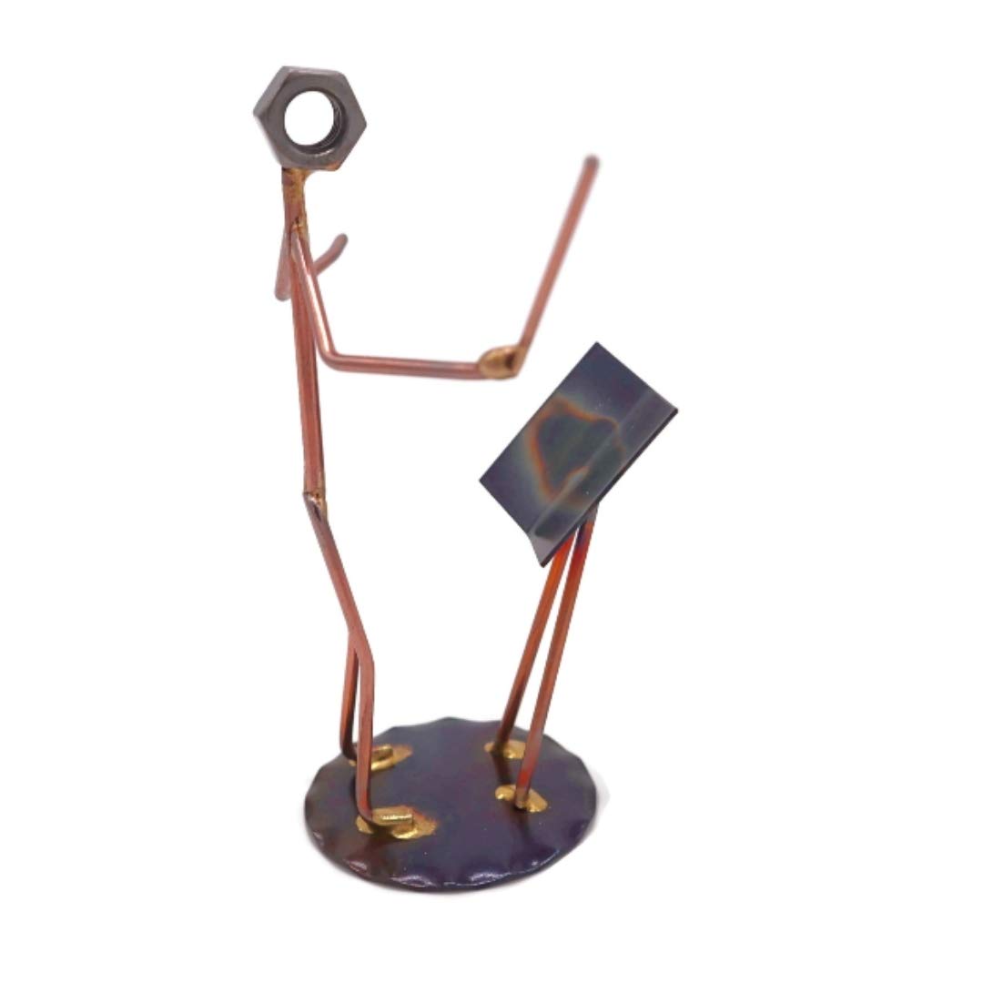 Musical Director Handmade Metal Figurine by Rock Creek Metal Craft - Hand Welded Metal Art & Recycled Metal Sculptures - Unique Desk Accessories, Medical Office Decor, & Musical Director Gifts