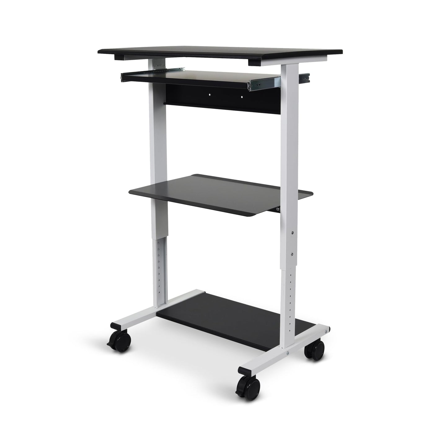 LUXOR STAND-WS30 Three-Shelf Adjustable Stand Up Workstation