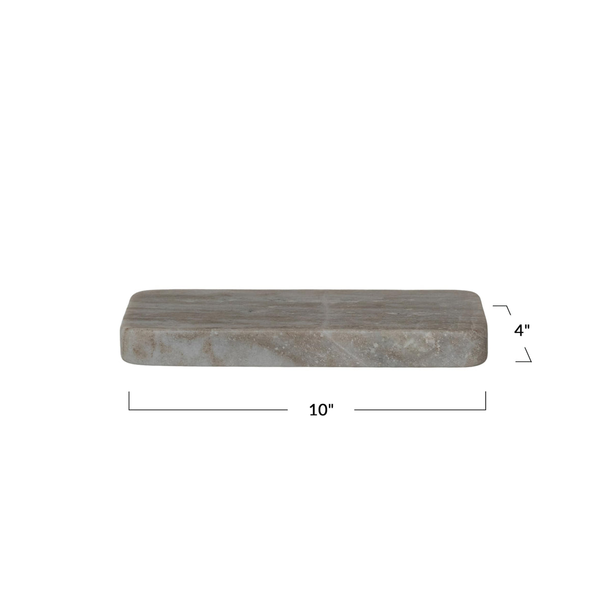 Creative Co-Op Marble Cheese Serving Board, Buff Color