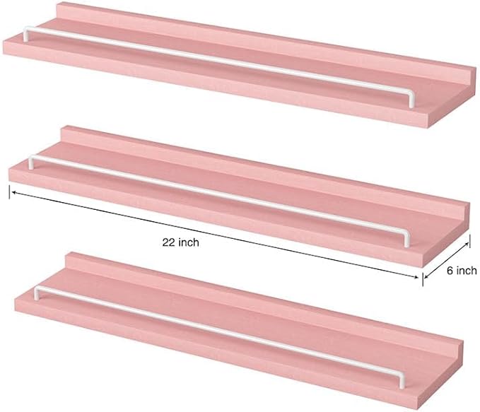 RYOFOBETTO 22 inches Long Floating Shelves, Bathroom Decor Shelves Over Toilet