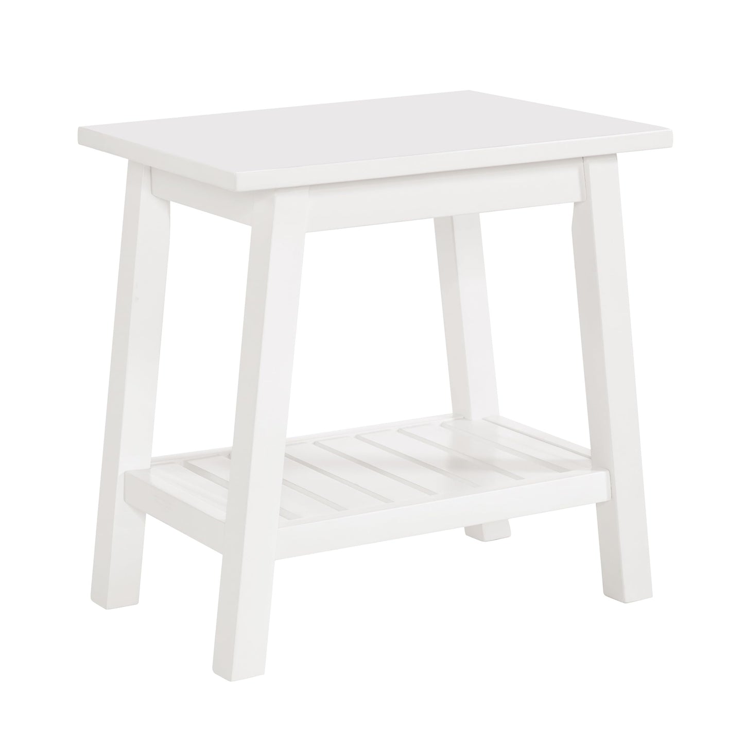 Alaterre Furniture Dorset Bench Stool with Storage – Multi-Functional and Space-Saving Wooden Seat with Bottom Shelf for Bathroom, Entryway, Bedroom, or Kitchen Seating & Organization