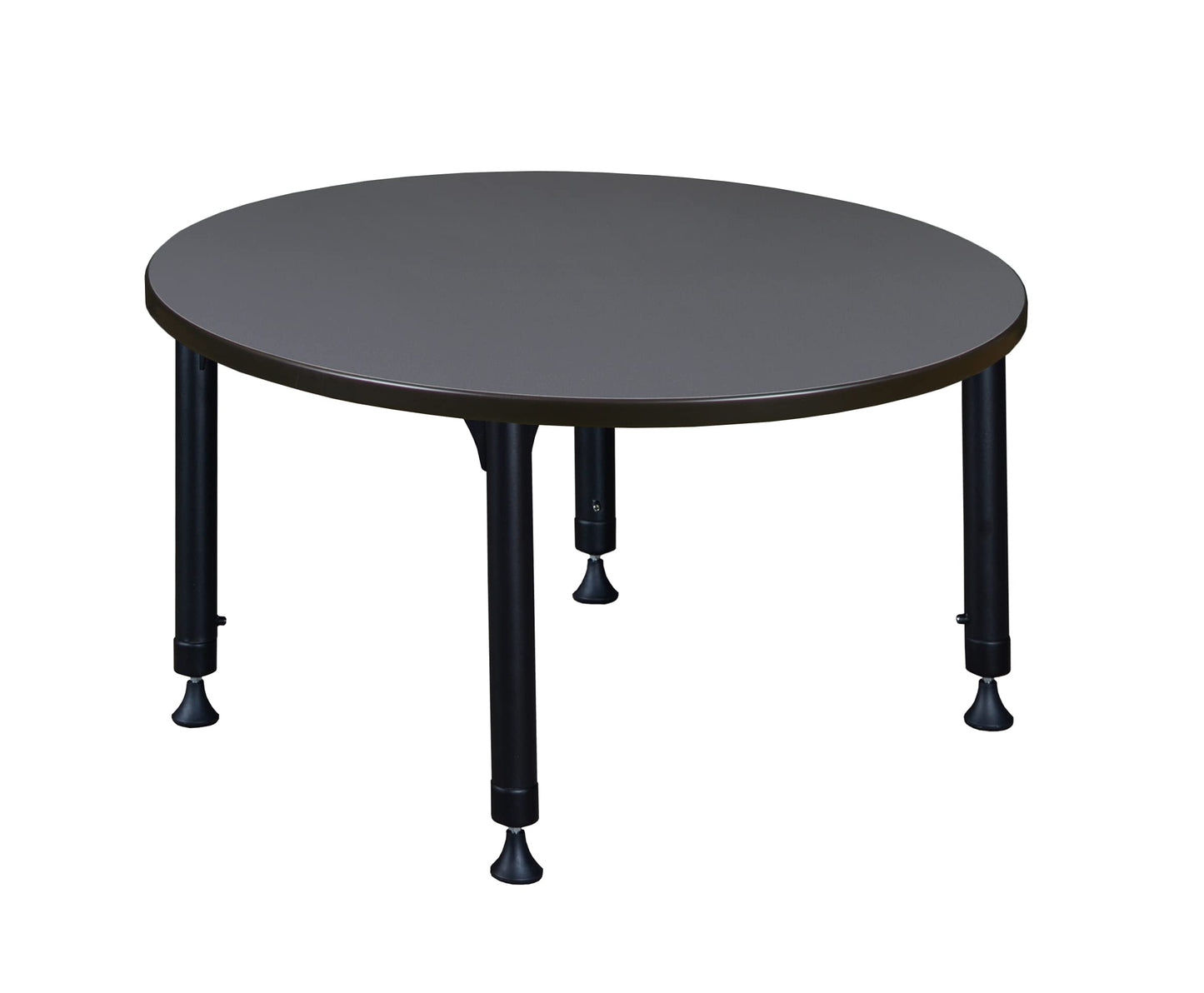 Romig Trek 36 in. Round Height Adjustable Classroom Activity Table- Grey