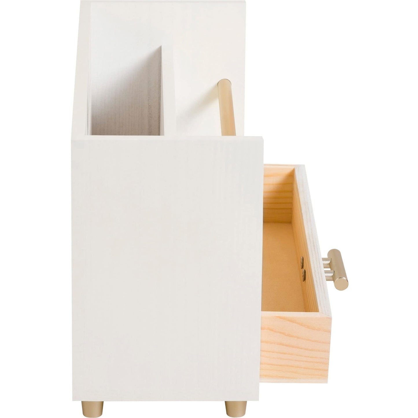 U Brands Juliet Letter Sorter, Office Supplies, Off-White and Gold, 1 Count