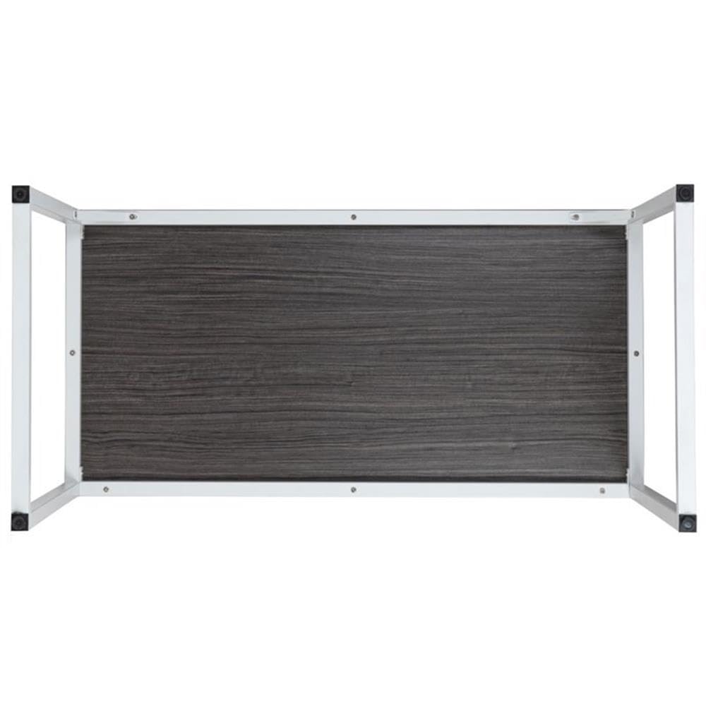 Flash Furniture Kimberly Tiverton Industrial Modern Desk-Rustic Gray/White Commercial Grade Computer Desk-47" Sturdy Home Office Desk-Writing Desk