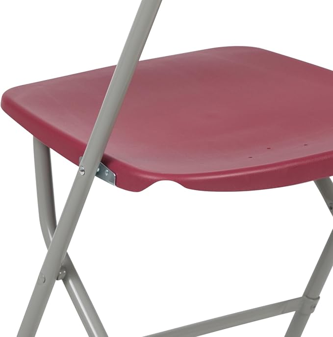 Hercules Series Plastic Folding Chair Red