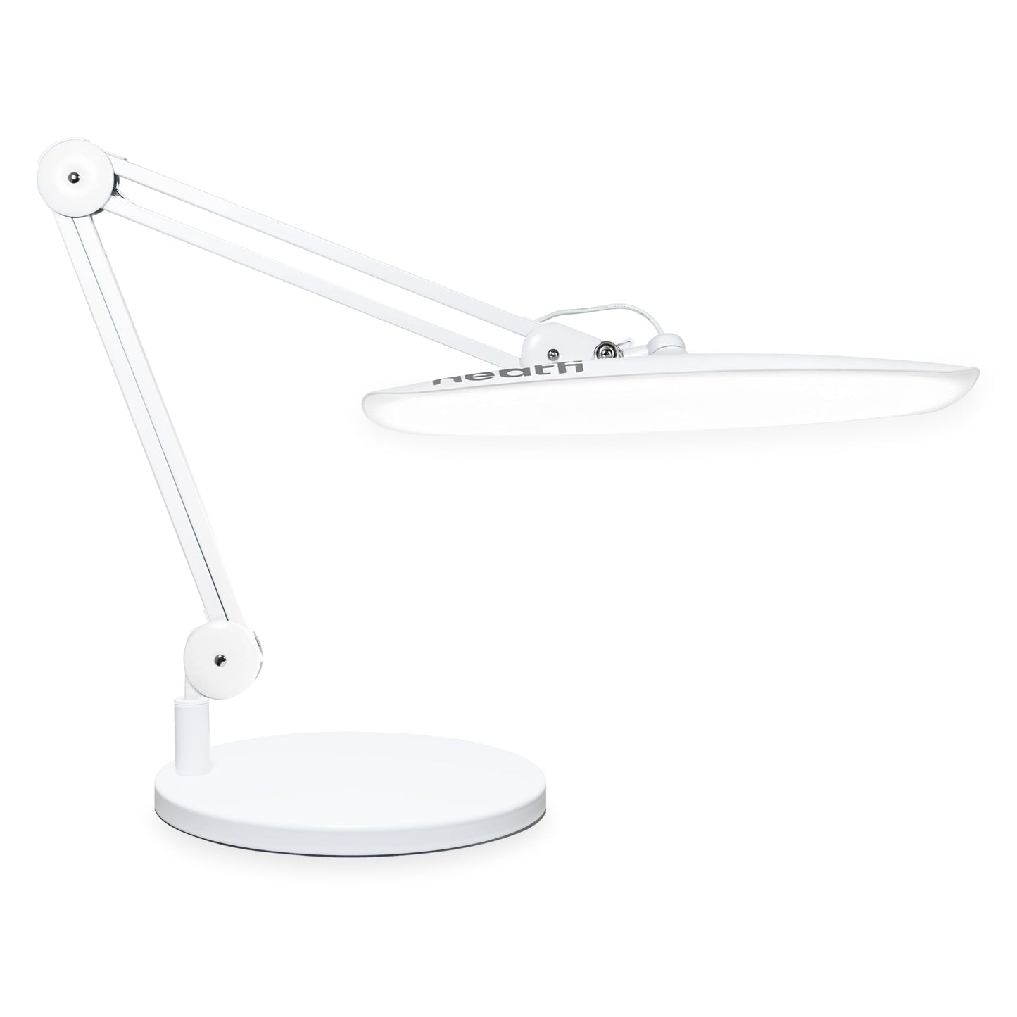 Neatfi XL 2200 Lumens 24W LED Desk Lamp – Shadow-Free Task Lighting | 4-Level Dimming | Home Office & Crafts Use | 20-Inch Wide Head (Gray Wood, Non-CCT with Clamp)