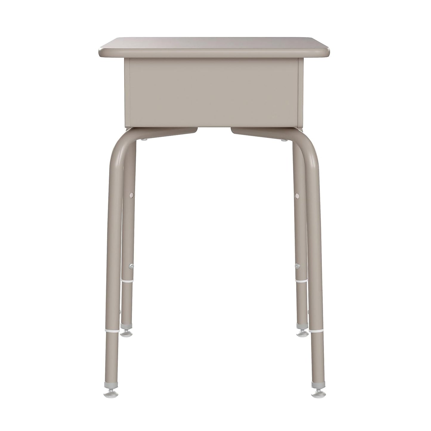 Flash Furniture Billie Student Desk - Gray Granite Open Front School Desk - Silver Metal Frame - 24"W x 18"D Adjustable Height, Durable for School or Remote Learning