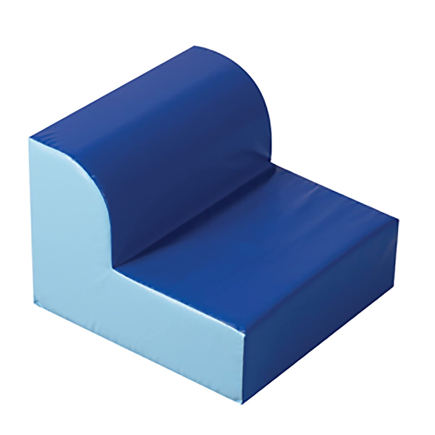 Children's Factory Library Lounger, Flexible Seating Classroom Furniture, Comfy Kids Chairs, Blue/Sky Blue, Single Lounger