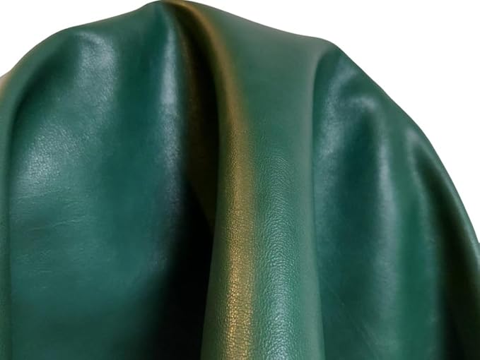 Hunter Green Soft Faux Leather Fabric PU Leather by The Yard Synthetic Pleather