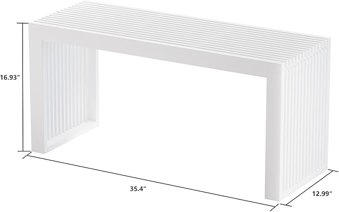 Bamboo Indoor Long Dining Bench, Outdoor Modern Wood Benches 35 Inch Bamboo