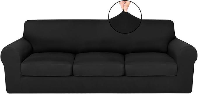 HunnmingRe Sofa Covers for 3 Cushion Couch Stretch Sofa and Loveseat Covers Set