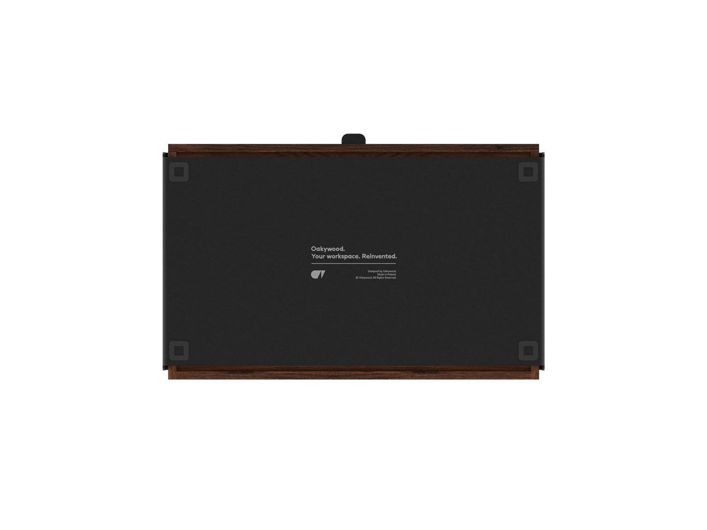 Oakywood Large Modular Drawer – Solid Wood Desk Organizer with Drawers – Document Holder & Office Storage – For Home Office Use – Black Walnut – Single Size
