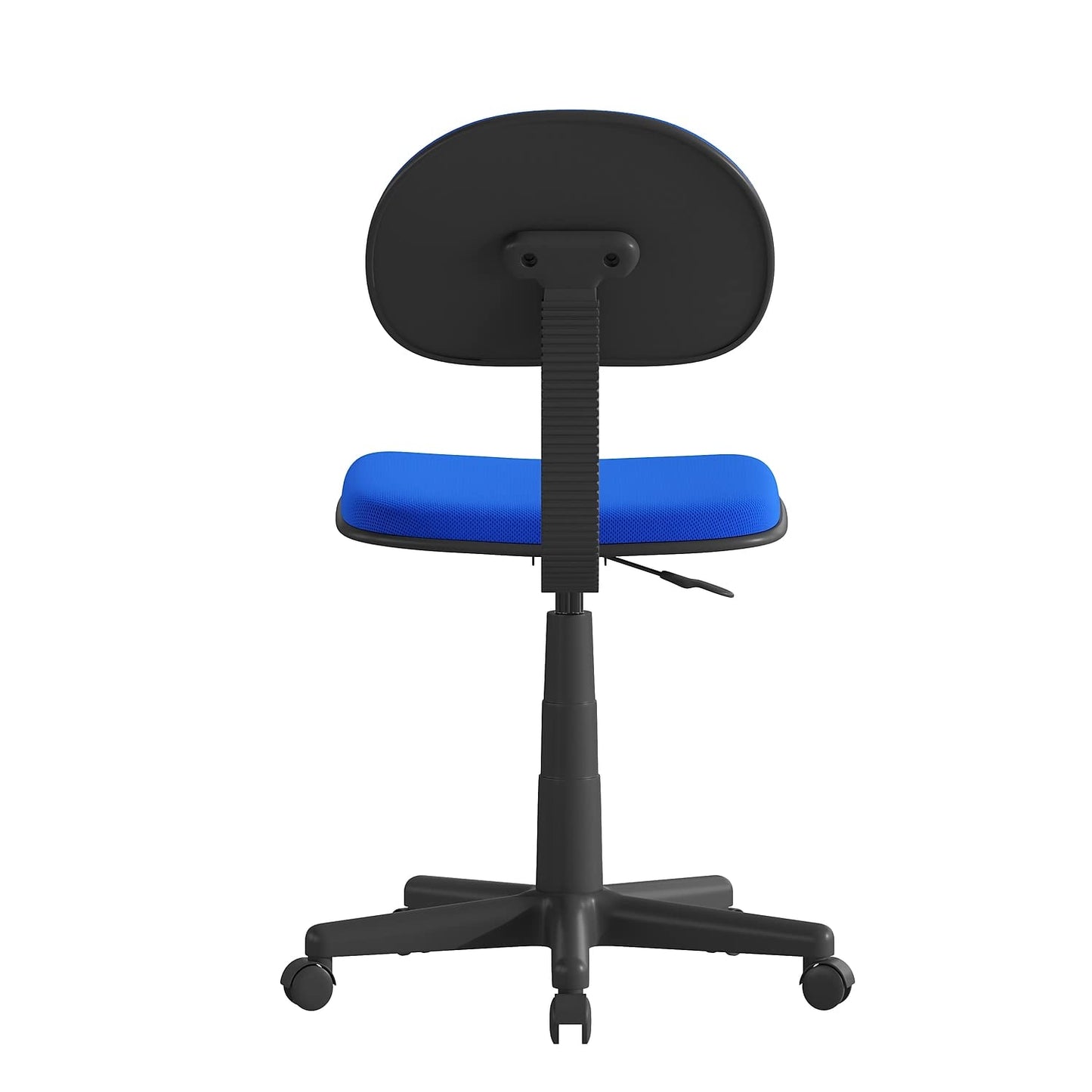Flash Furniture Harry Low Back Swivel Task Office Chair - Adjustable Royal Blue Student Chair with Padded Mesh Seat & Back - Homeschool Study Chair