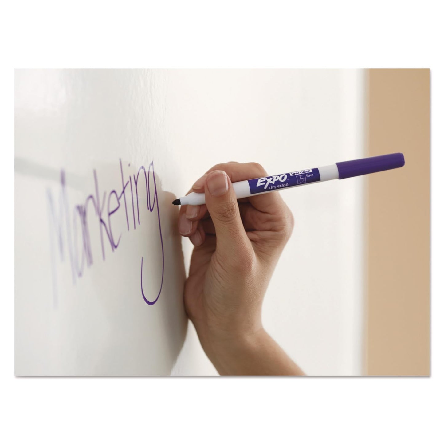 EXPO Dry Erase Markers, Low Odor Ink, Black, Fine Tip, 12 Count - Whiteboard, Calendar, Organization, Essential Supplies for Office, School, Classroom, Teachers