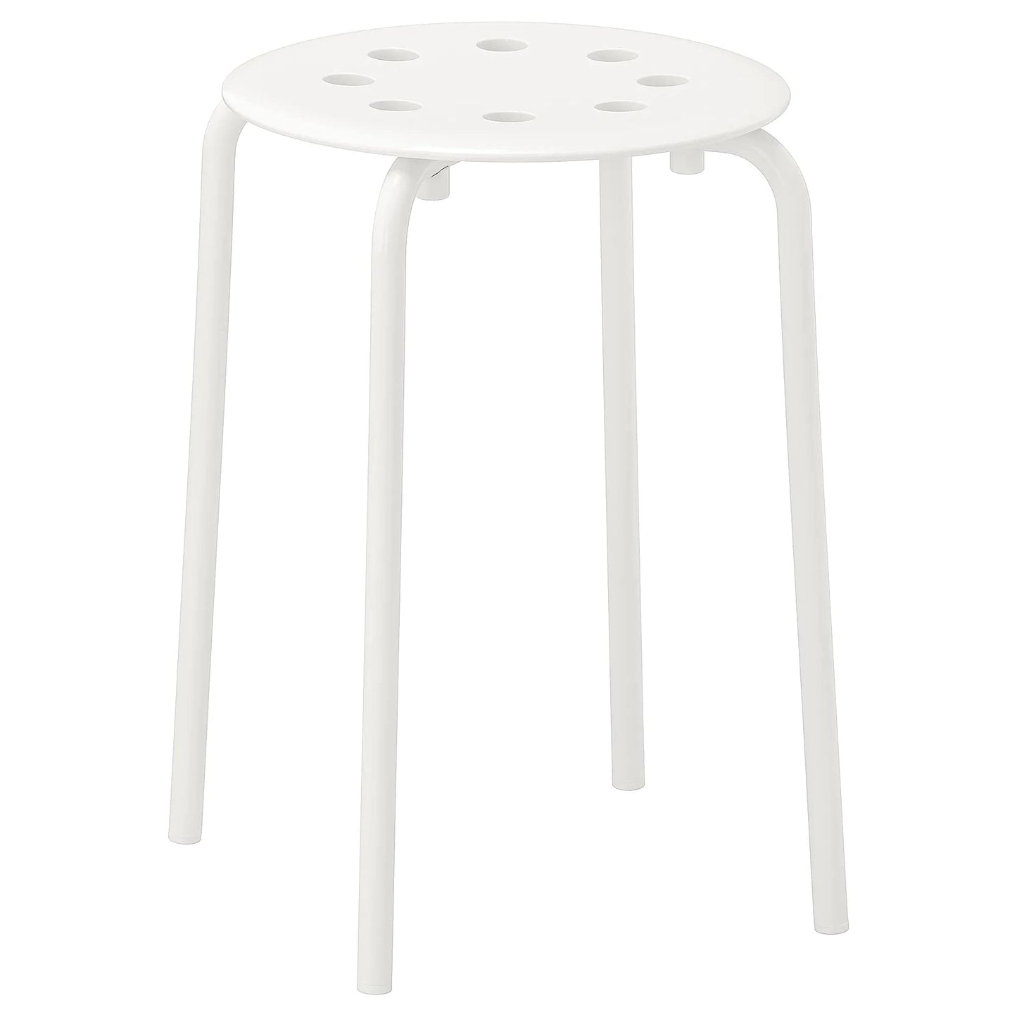 Ikea Marius Durable Stool- 45 Cm - Product Of Sweden (White) - Steel