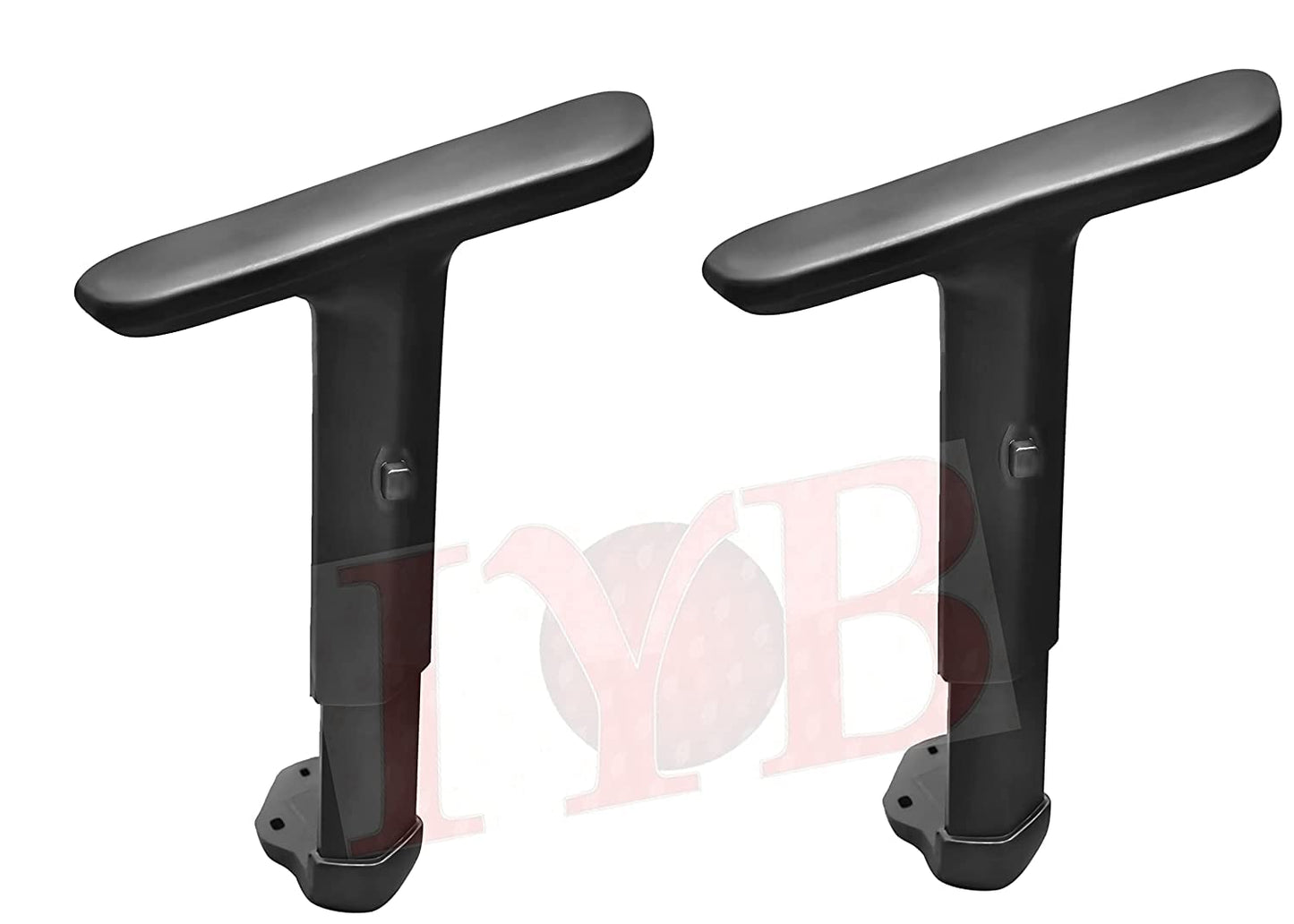 IYB- Black Ola Soft P.U. Adjustable Chair Handle Kit for All revolving Visitor Chair/Chair/Computer & Boss Chair etc (with 10 Free Screw)