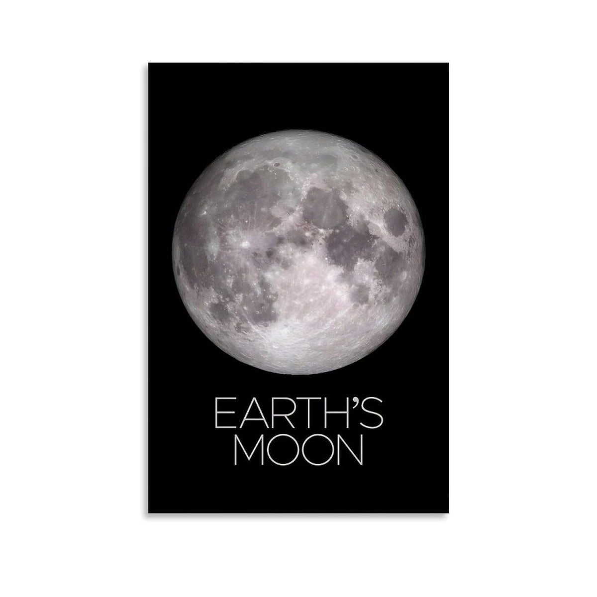 XIAOLOUTINYU Solar System Canvas Wall Art - Moon Planet Space Poster for Kids Room Bedroom Classroom, STEM Educational Astronomy Decor, Science Gift for Boys Girls Teens, 16x24 Inch Unframed