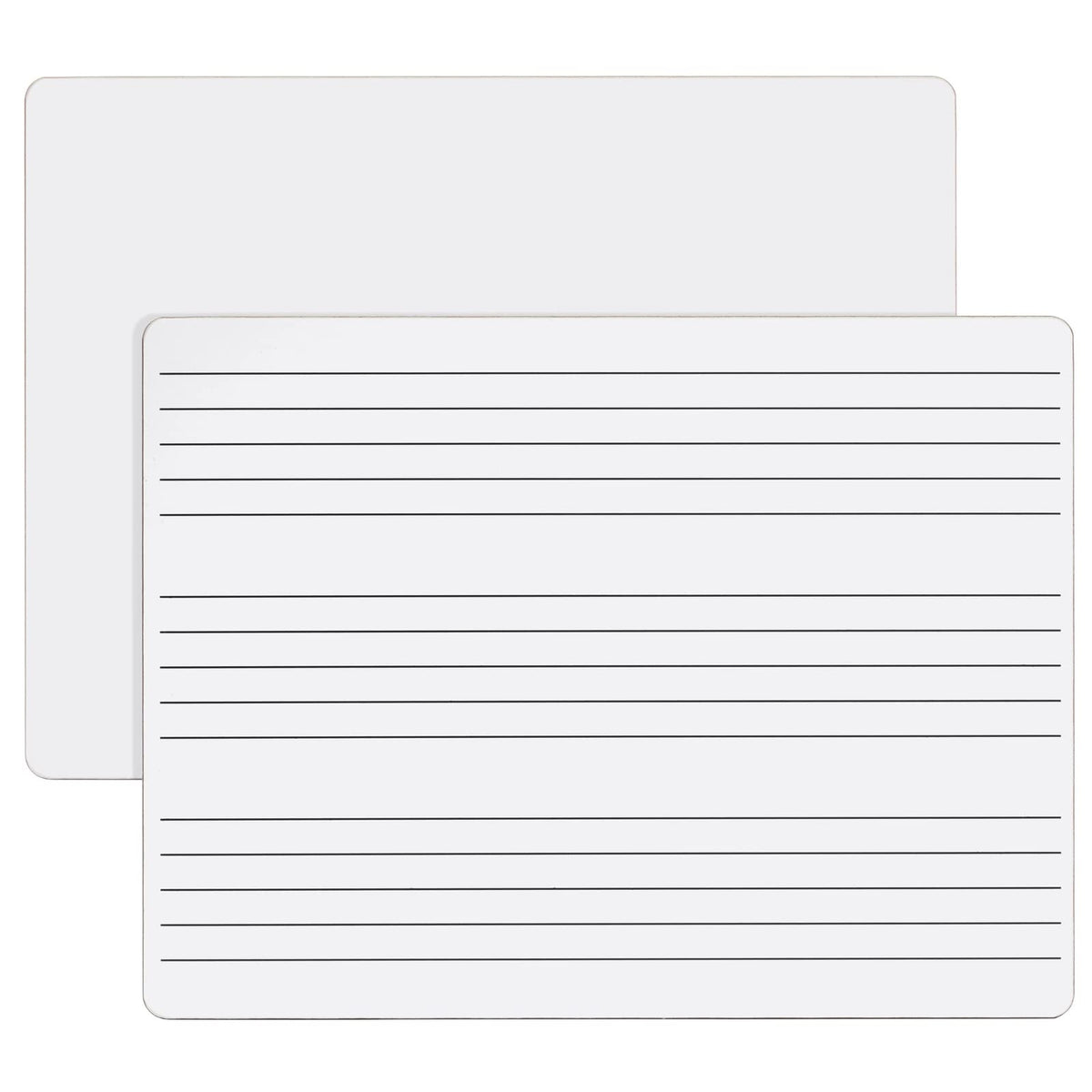 Bright Creations 12-Pack Classroom Music Staff Dry Erase Boards - 9 x 12 Inch Double-Sided Lapboards & Graph Whiteboard - Music Teaching Aids with Erasers