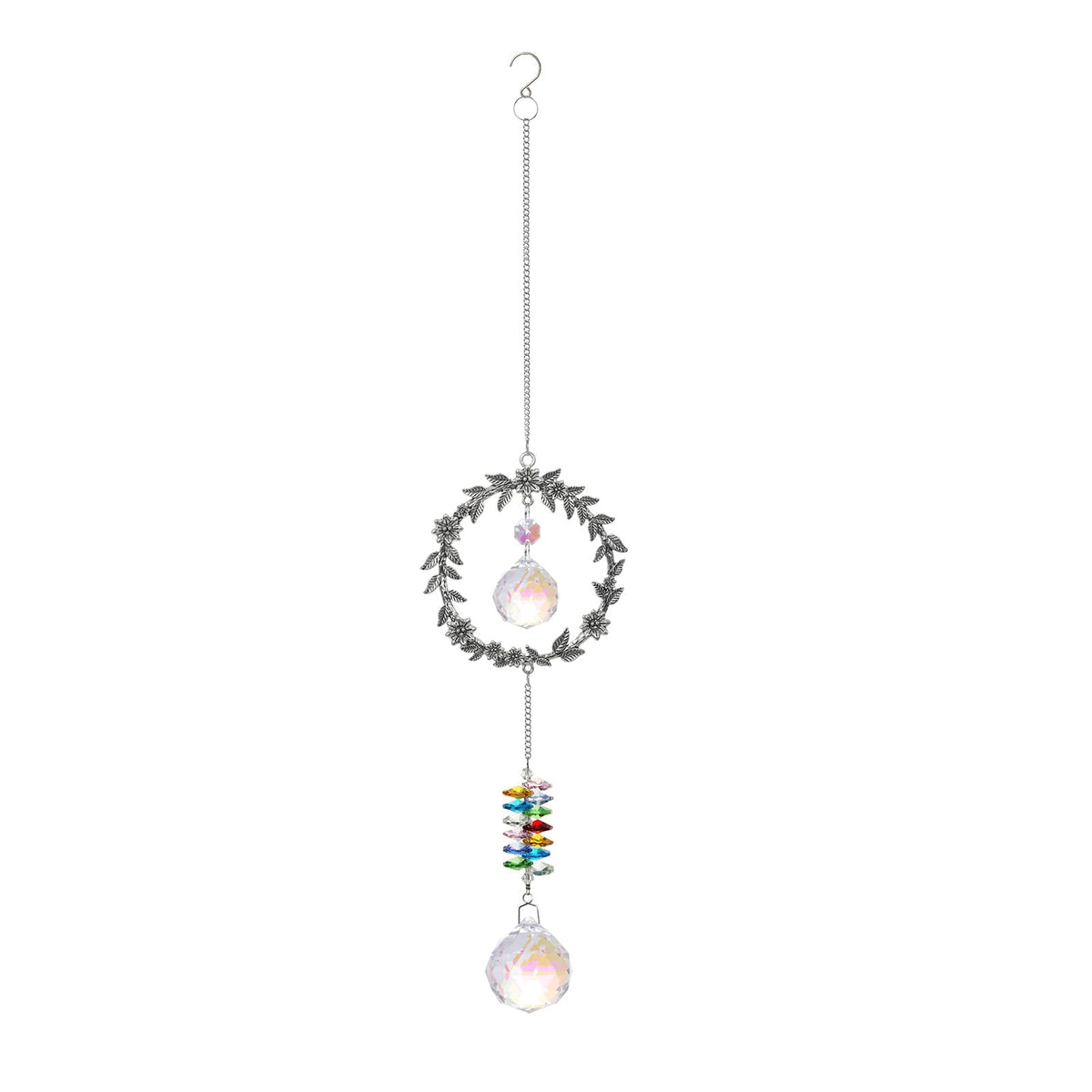 LONGSHENG - SINCE 2001 - Crystal Suncatcher for Windows Rainbow Maker Hanging Ornament Gifts for Family,Friends Sun Catcher Gifts for Mother’s Day Birthday Thanksgiving with Best Wishes Card Gift Bag