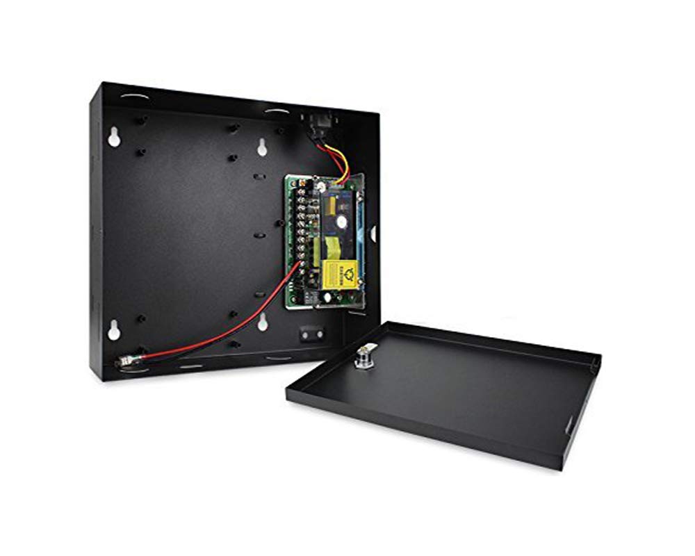 MENGQI-CONTROL 4 Door Access Control System with 600lbs Magnetic Lock Entry Access Control Panel 110V Power Supply Box RFID Reader Exit Button Enroll USB Reader RFID Card Key Fob APP Remote Open Lock
