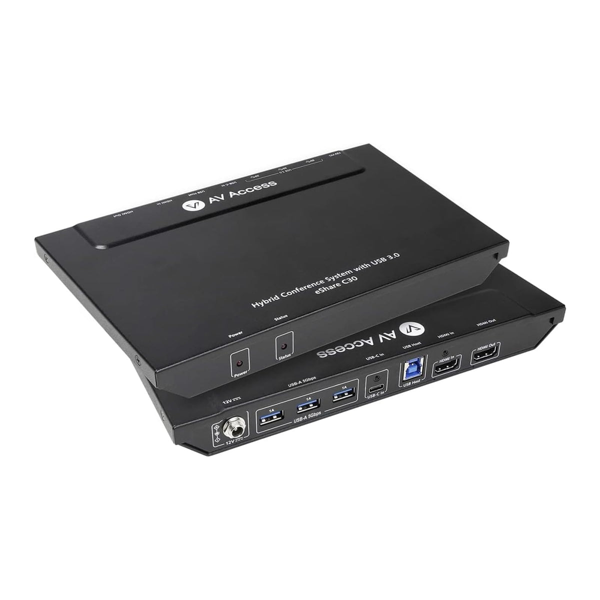 AV Access Conference Docking Station for Meeting Room, 4K Presentation Switch System Screen Mirroring, HDMI & USB C 4K Input, Hybrid Conference System, 3 USB 3.0 Ports for Webcam and Speakerphone