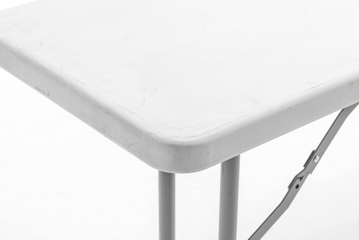 BTEXPERT Set of 2, 5-Foot - 60" Long White Plastic Folding Seminar Training Table Portable 18" Wide Narrow, 29" High, Events Indoor Outdoor Lightweight