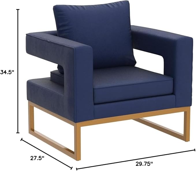 Roundhill Furniture Lenola Upholstered Accent Arm Chair