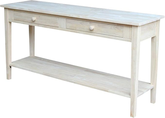 IC International Concepts Spencer Server Extended Length Console Table