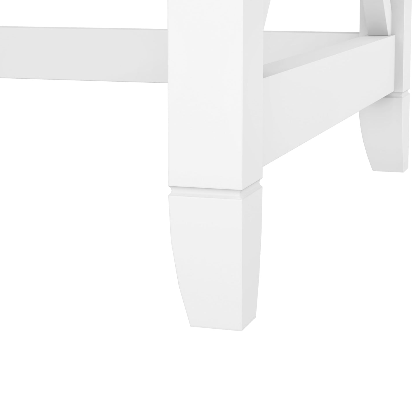 Bush Home Key West 60W Modern Farmhouse L Shaped Desk in Pure White and Shiplap Gray, 60-Inch Corner Computer Table for Home Office Workspace