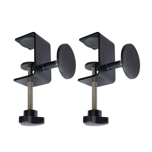 2 Pcs Adjustable Desk Wall Spacers - Table Wall Protectors, Desk Top Spacers, Wall Bumpers, Furniture Protectors (Black)