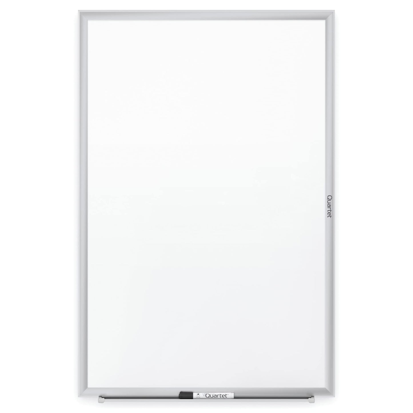Quartet Dry Erase White Board 36"W x 24"H Non-Magnetic Whiteboard, Total Erase, Silver Aluminum Frame (S533)