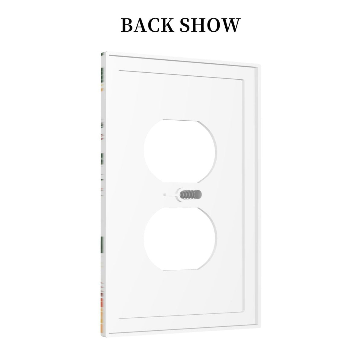 Christmas Gifts Elk Stockings Candle Christmas Tree Outlet Covers 1 Gang Duplex Light Switch Cover Decorative Switch Plates Electrical Receptacle Faceplate Wall Plate for Home Living Room Decor