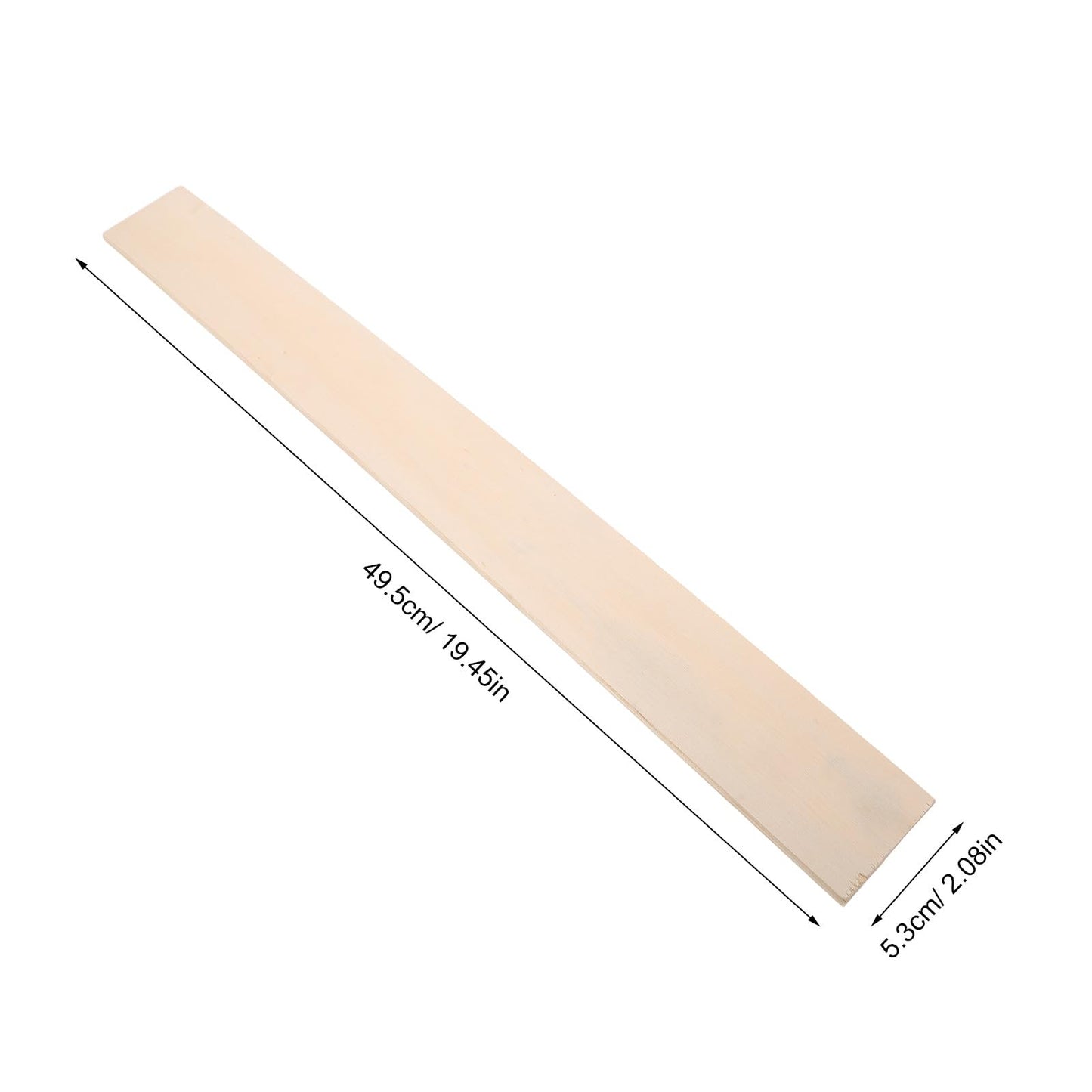 OSOLADY 3pcs Twin Bed Slats Replacement - Wooden Slats Slightly Curved Design for Mattress Support - Under Bed Frame Foundation for Fixing Broken or Sagging Board 19.5''x2''