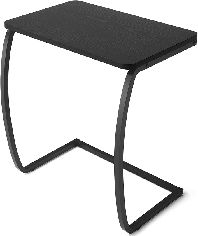 SRIWATANA Side Table, End Table, Vintage C-Shaped Couch Table