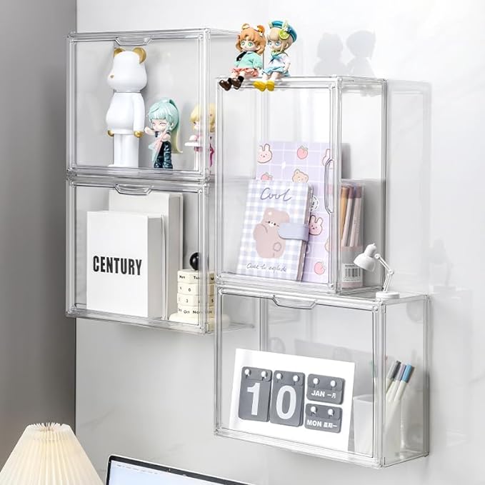 BOHOIDEE 3 Tiers Clear Display Case
