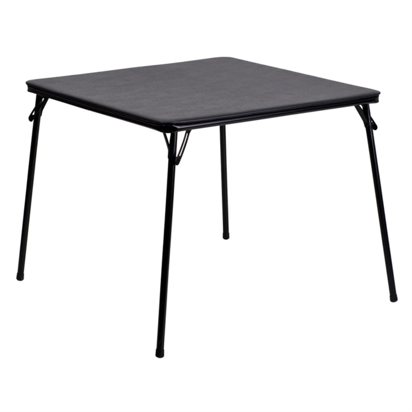 Lifetime 80160 Commercial Height Adjustable Folding Utility Table, 4 Feet, White Granite & Flash Furniture Madelyn Folding Card Table - Black Foldable Card Table Square