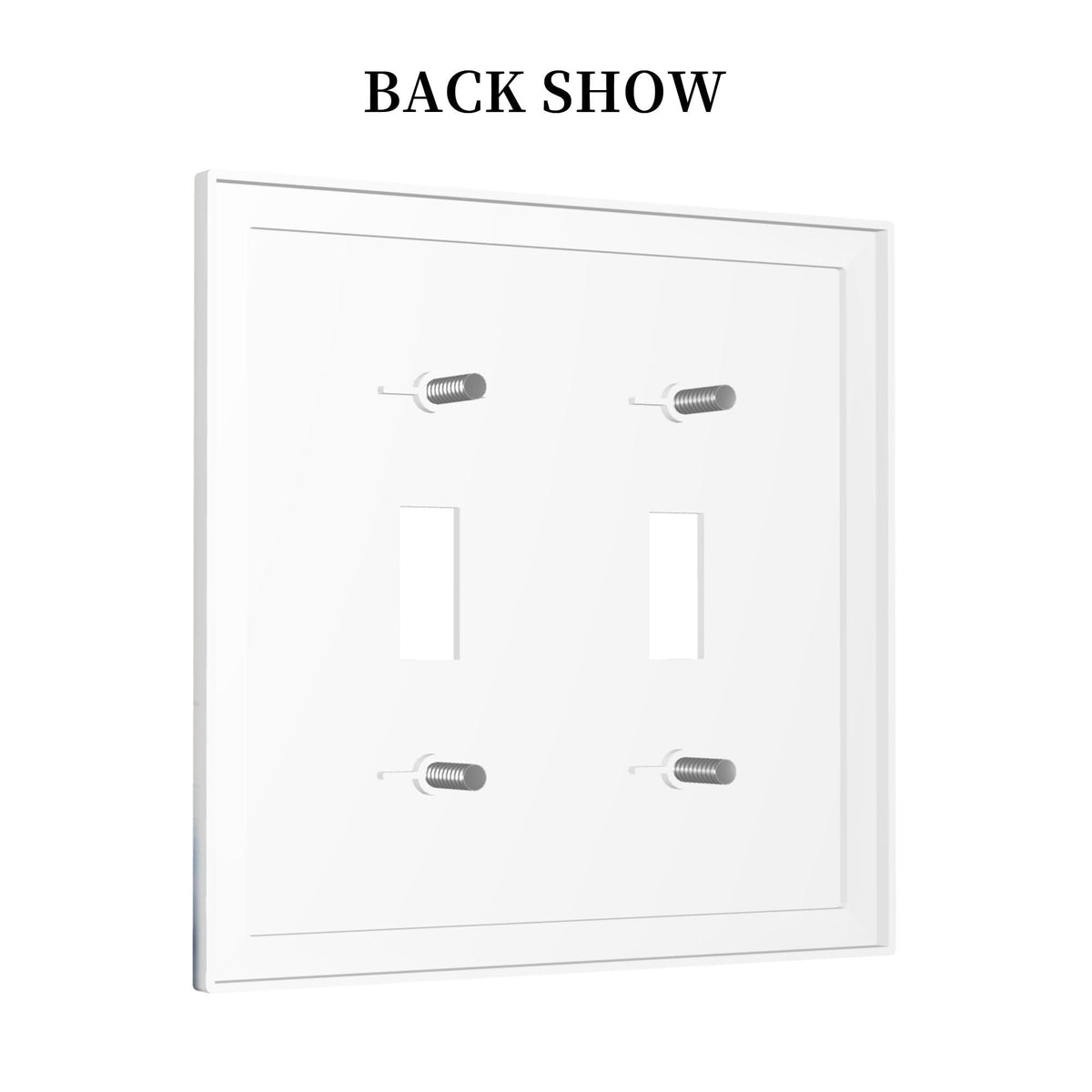 Decorative Art Light Switch Covers Butterfly Blooms 2 Gang Double Toggle Wall Plate Decorative Switchcover Electrical Switchplate for Home Decor