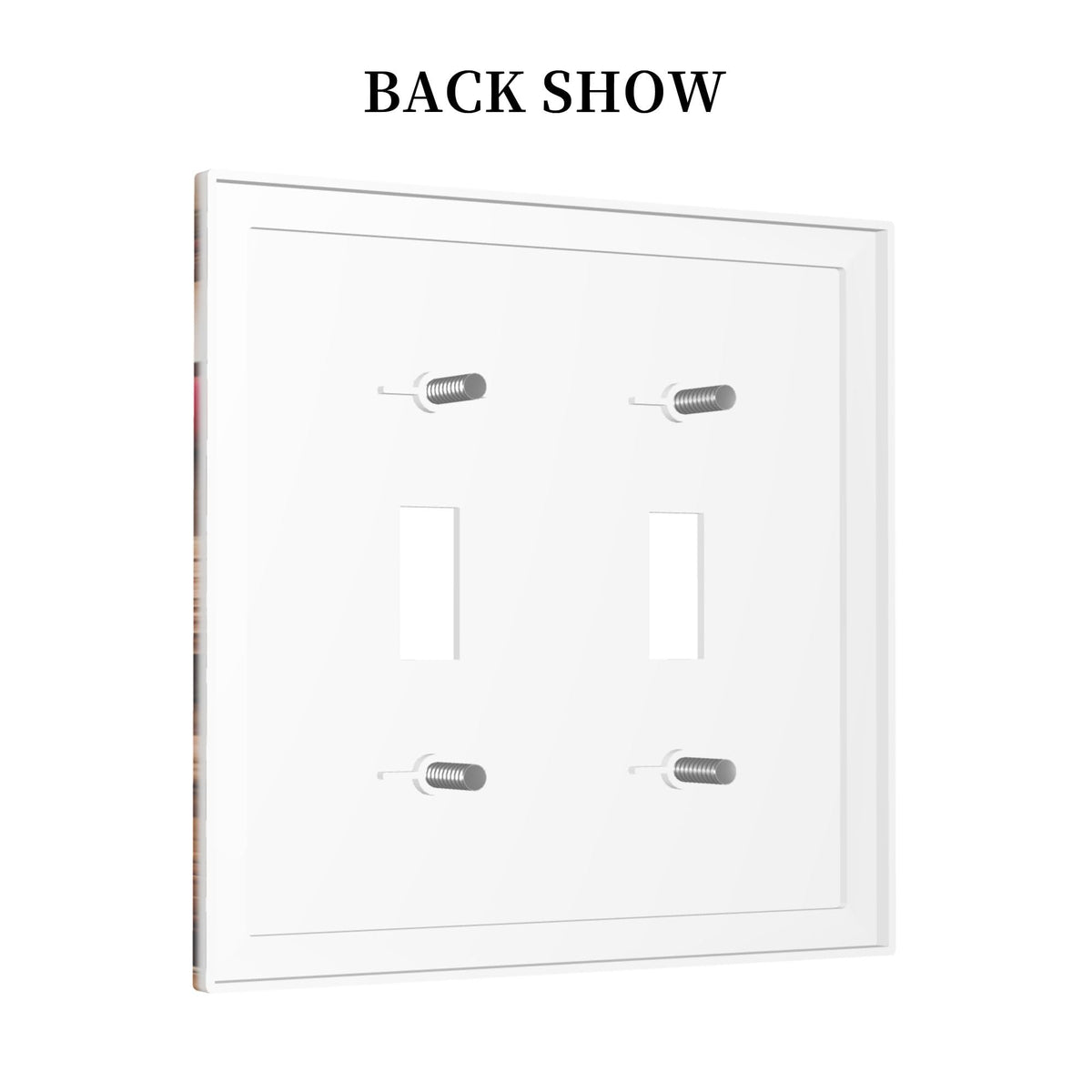 Decorative Art Light Switch Covers Christmas Sleigh & Gifts 2 Gang Double Toggle Wall Plate Decorative Switchcover Electrical Switchplate for Home Decor