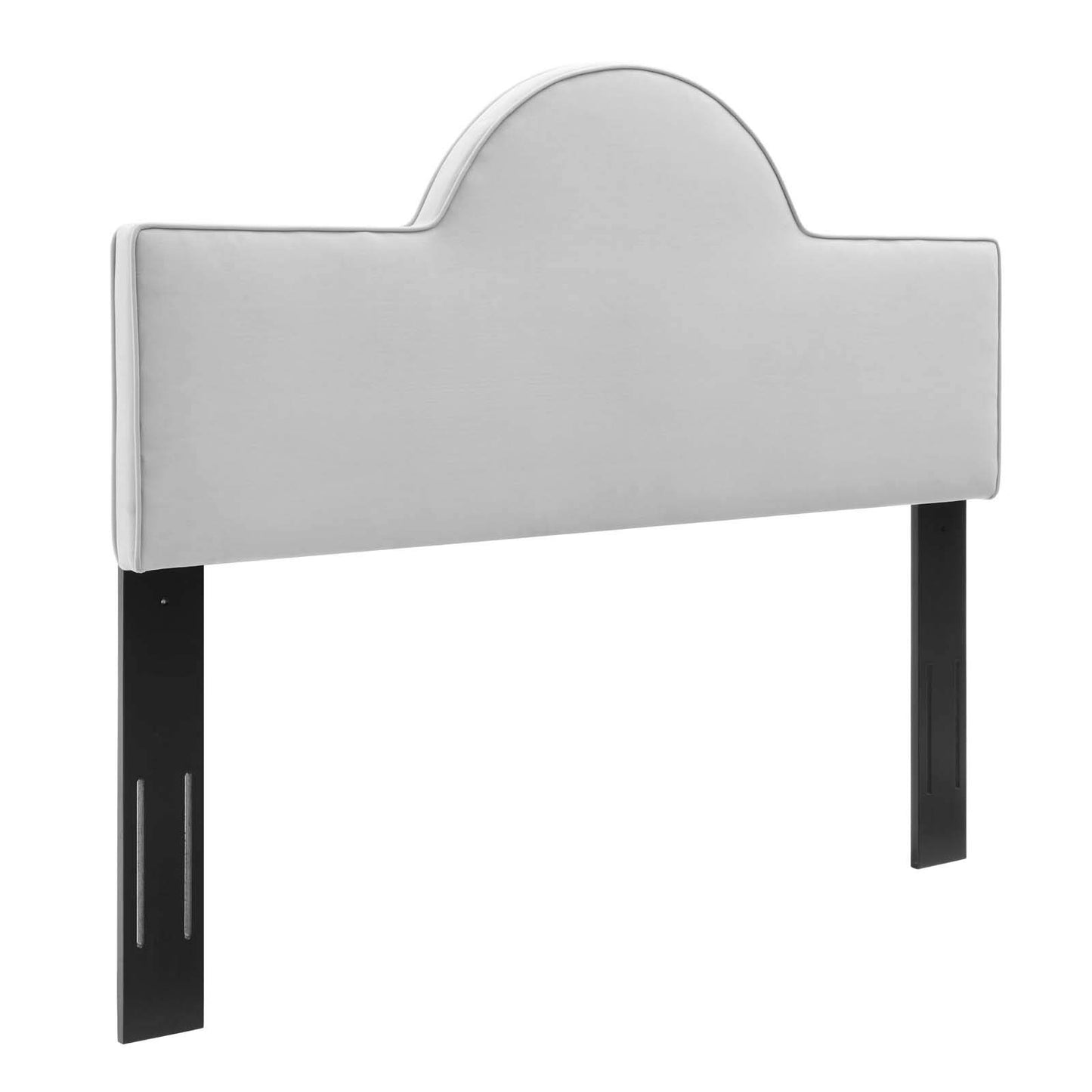 Modway MOD-6302-LGR Dawn Twin Performance Velvet Headboard, Light Gray