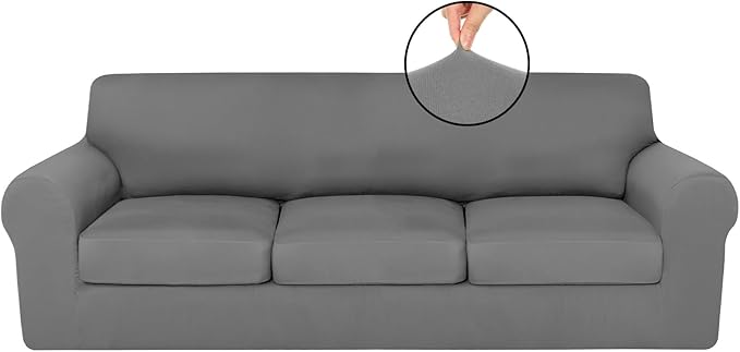 HunnmingRe Sofa Covers for 3 Cushion Couch Stretch Sofa and Loveseat Covers Set