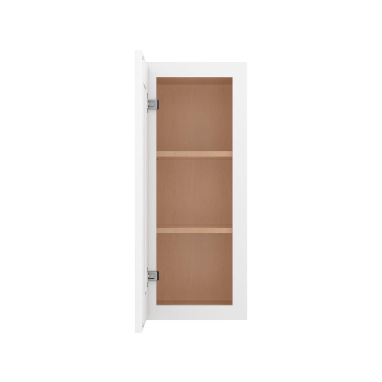 Furinno Shaker Wall Kitchen Cabinet 1-Door-2 Shelves, Ready to Assemble, 12 D x 12 W x 30 H, White