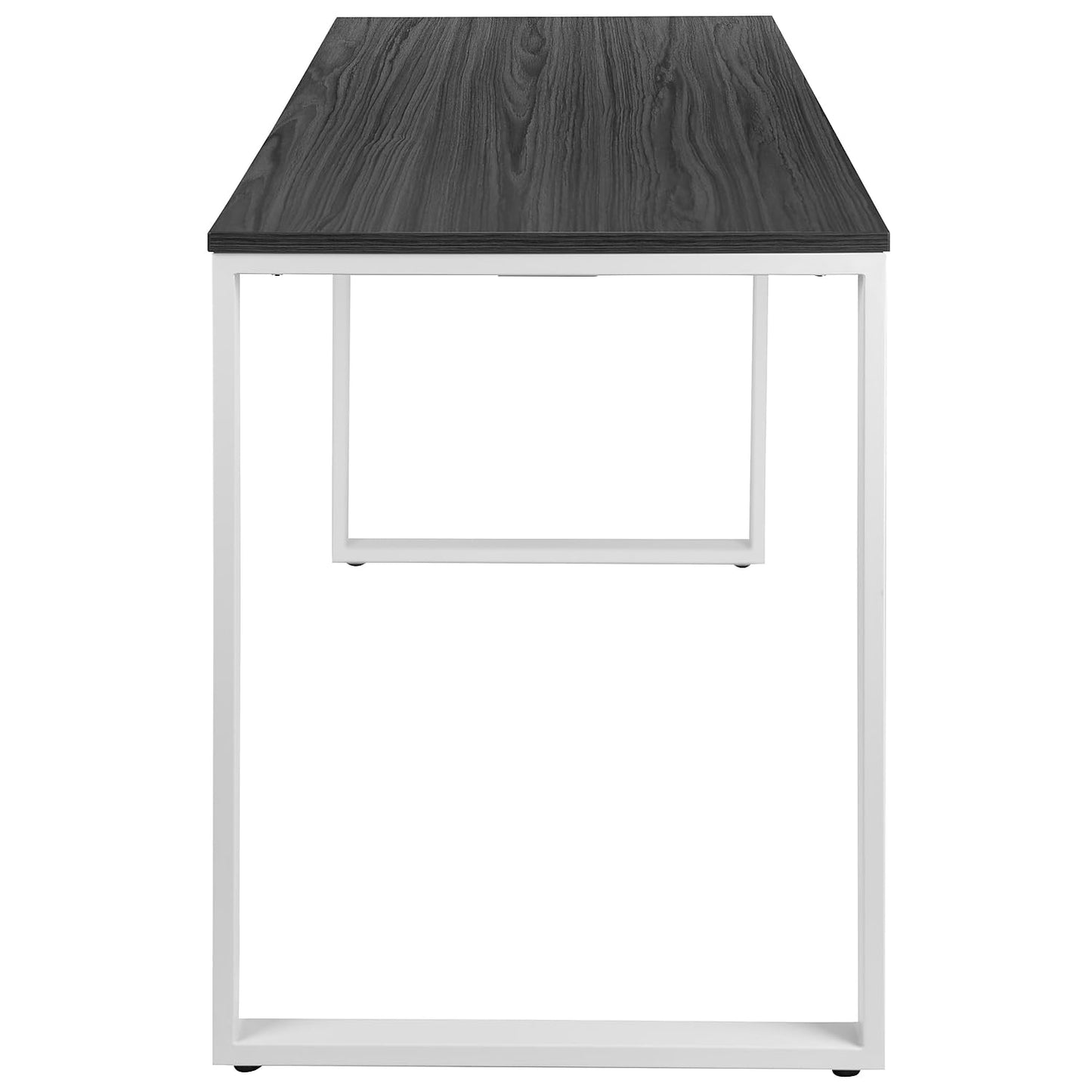 Flash Furniture Kimberly Modern Commercial Grade Desk Industrial Style Computer Desk Sturdy Home Office Desk - 55" Length (Rustic Gray)