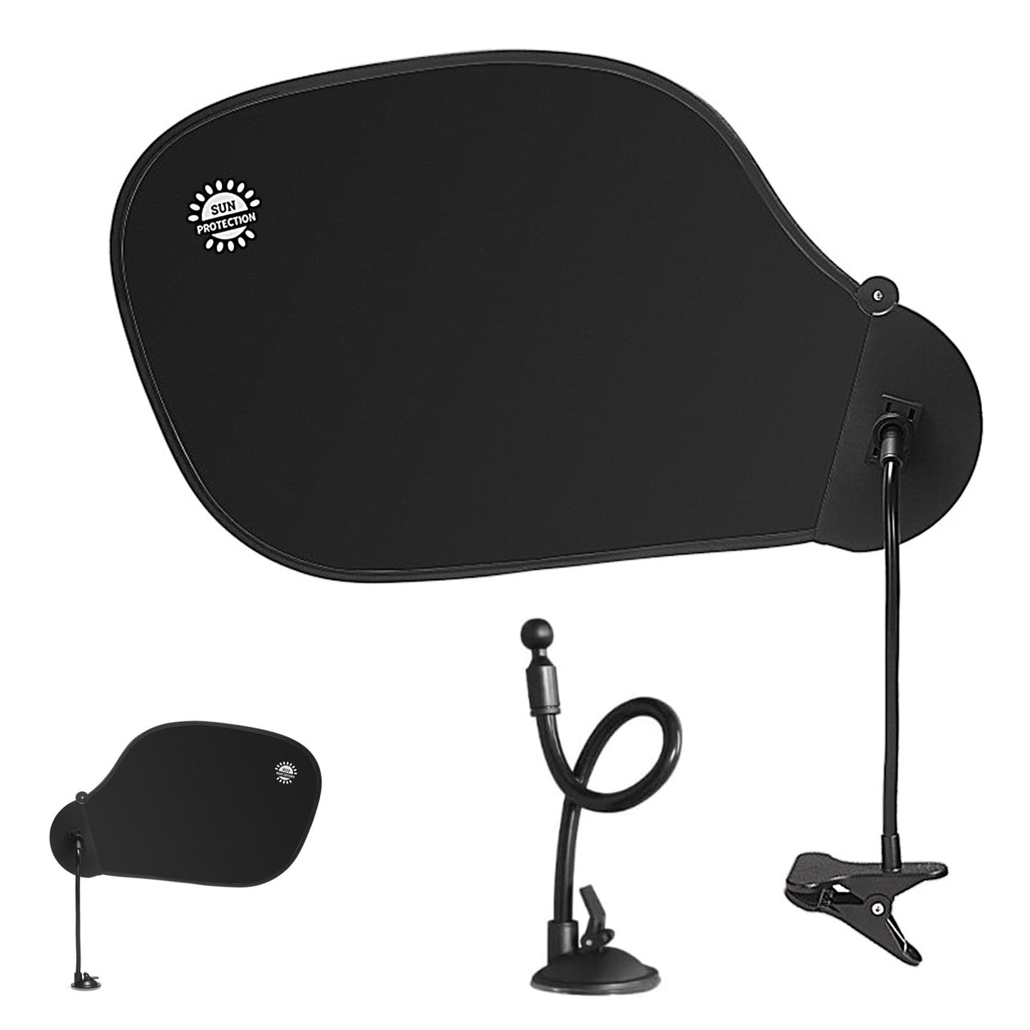 Adjustable Office Desk Shade for Cubicle to Block Light,2-in-1 Suction Cup & Clip Cubicle Shade,Portable Cubicle Light Shield for Cubicle to Block Light,Privacy Glare Reduction