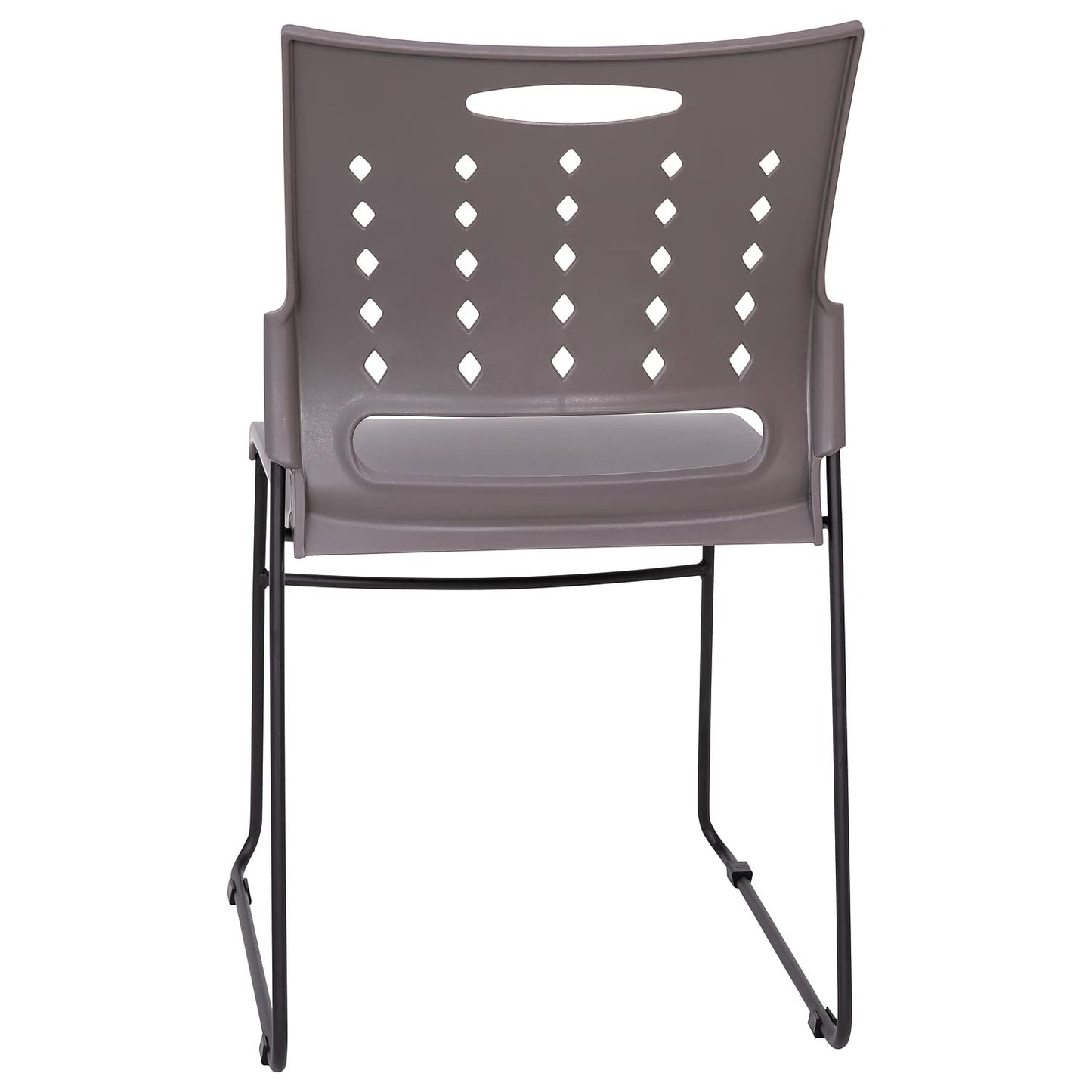 Flash Furniture HERCULES Series 881 lb. Capacity Gray Sled Base Stack Chairs with Air-Vent Back, Set of 5