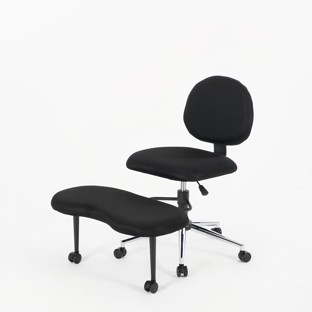 NFMOD Ergonomic Chair with Integrated Footrest, Adjustable Meditation Chair for Women & ADHD, Rolling Swivel Home Desk Chair, Pet‑Companion Chair for Home Office Study